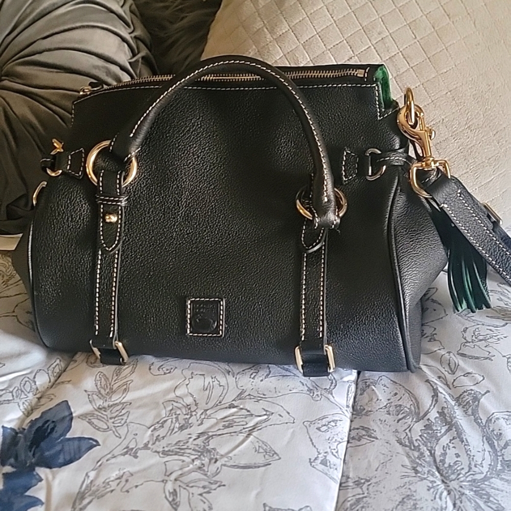 Looney & Bourke Black Sorrento Satchel